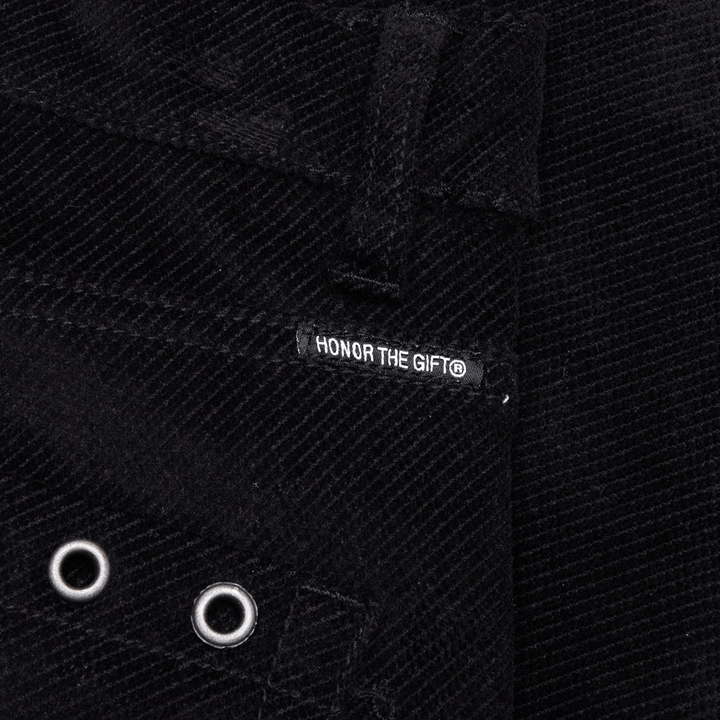 Brushed Bell Bottom Pant Black