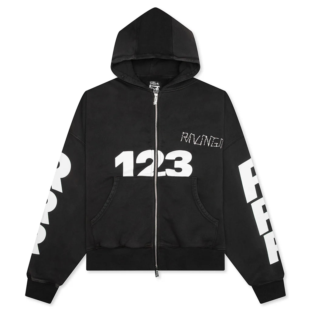 USO 123 CVA Zip Hoodie Mechanic Black