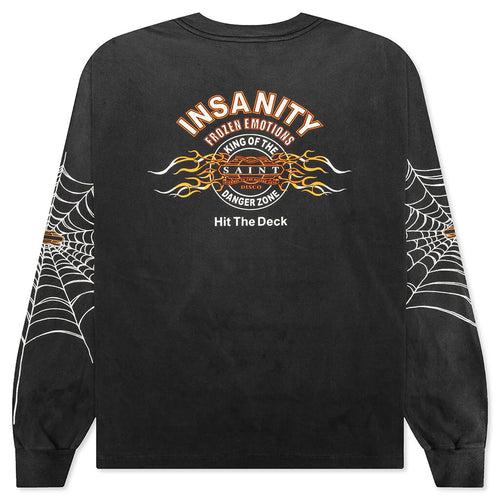 Saint Michael X Teflon Disco Mx6 Saint Disco Insanity L S Tee Black
