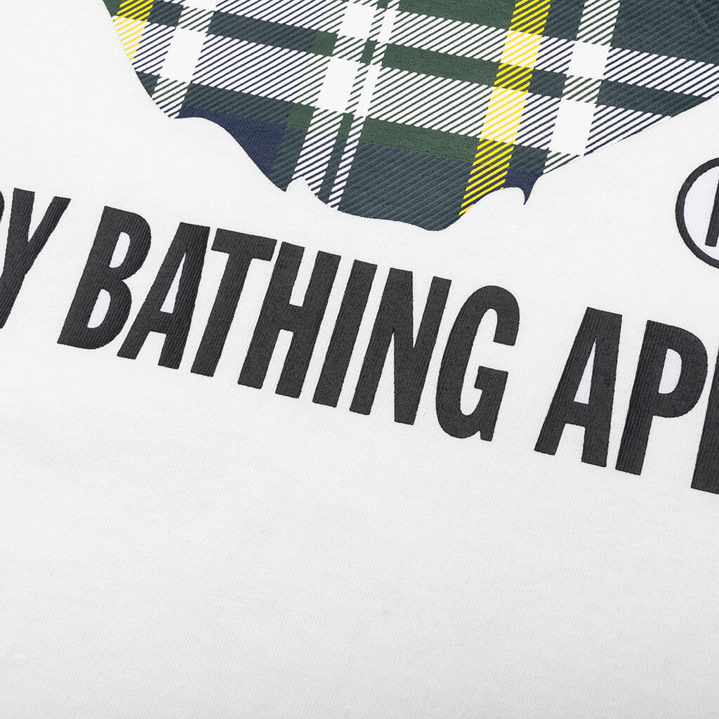 Bape Check By Bathing Ape Tee White