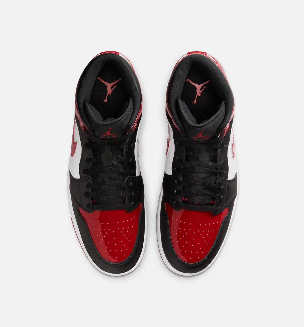 Air Jordan 1 Mid SE Mens Lifestyle Shoe Black White Varsity Red