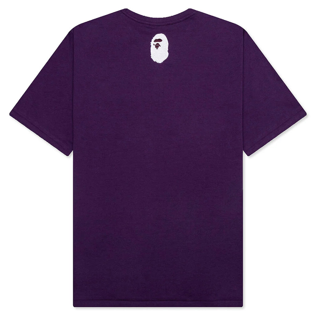 A Bathing Ape Logo Tee Purple