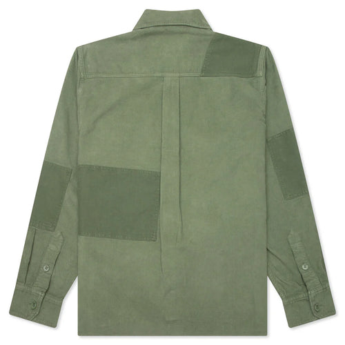 Patchwork Overshirt Green