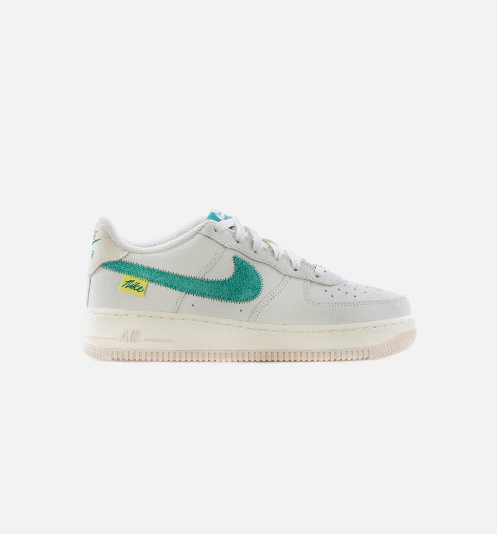 Air Force 1 LV Test of Time Grade School Lifestyle Shoe Sail Coconut Milk Pearl White Green Noise