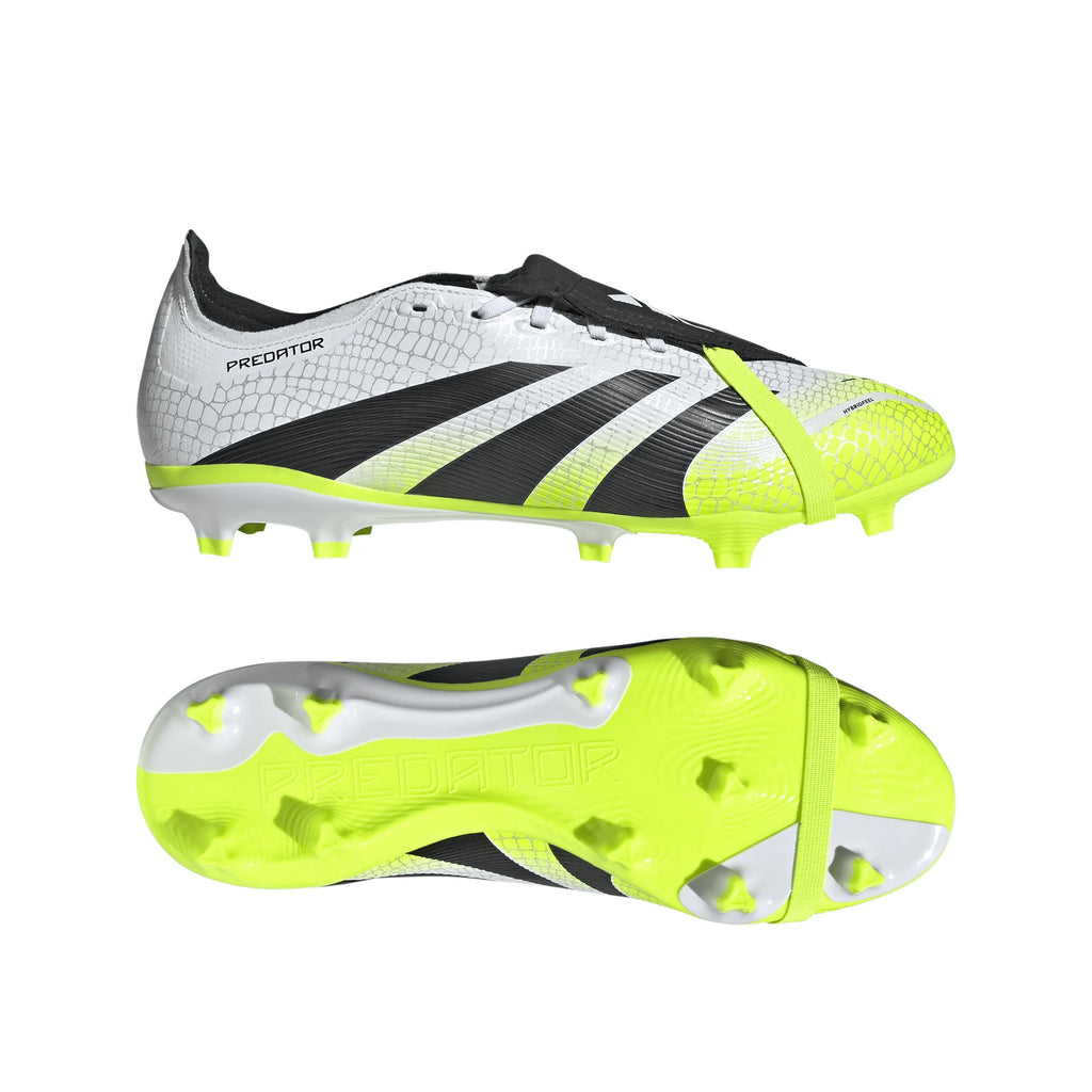 adidas Predator League Fold Over Tongue Firm Multi Ground Soccer Cleats White Black