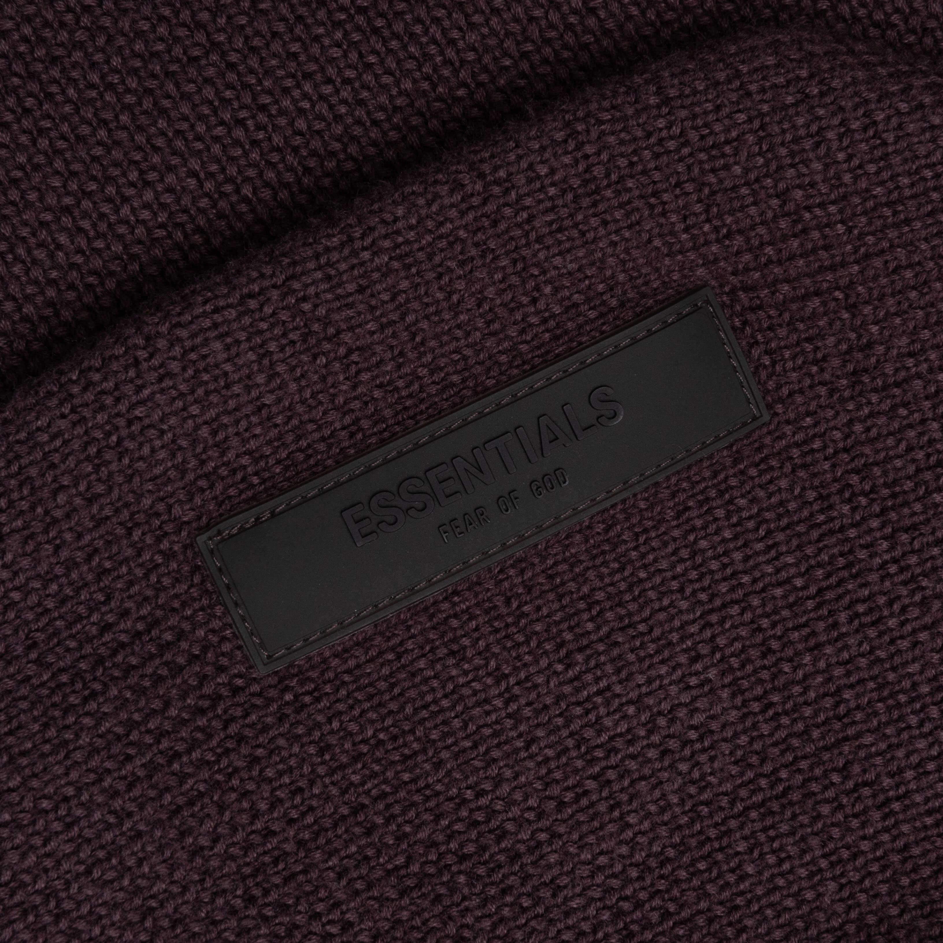 Kids Knit Hoodie Plum