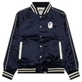 A Bathing Ape Nylon Varsity Jacket Navy