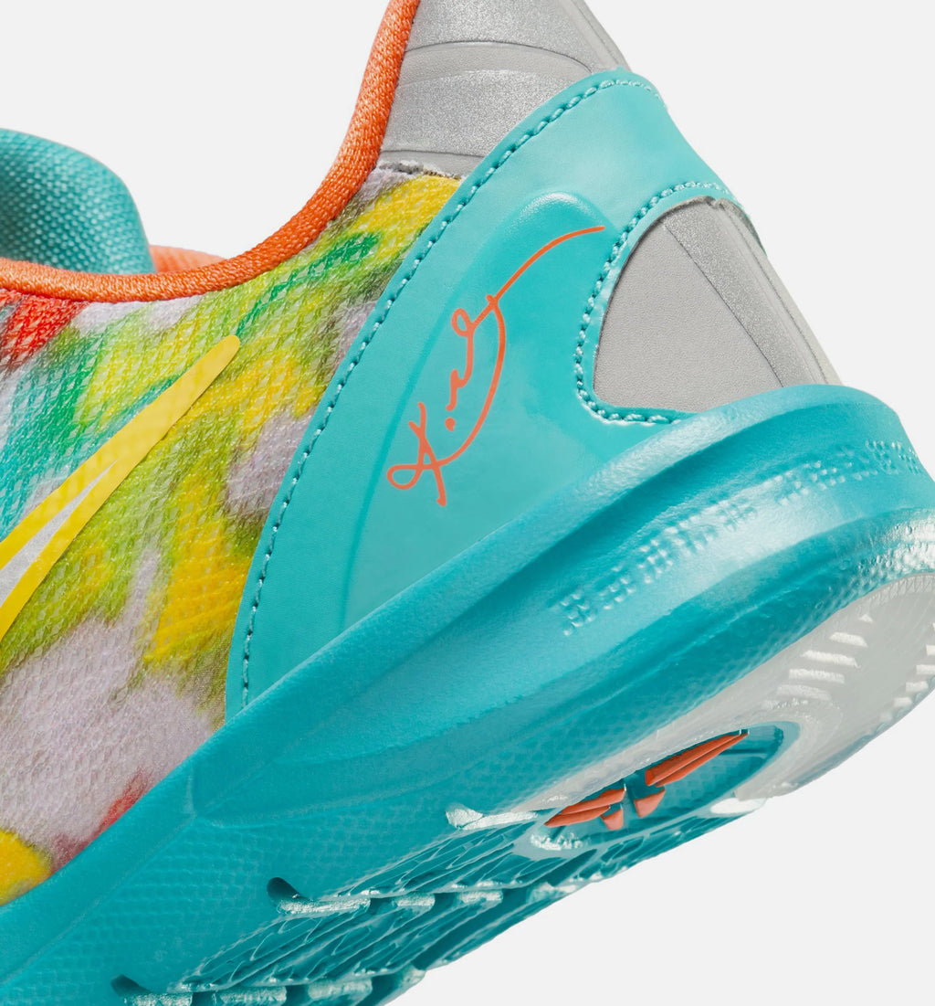 Kobe 8 Protro Venice Beach Preschool Lifestyle Shoe Stadium Grey Metallic Silver Tour Yellow