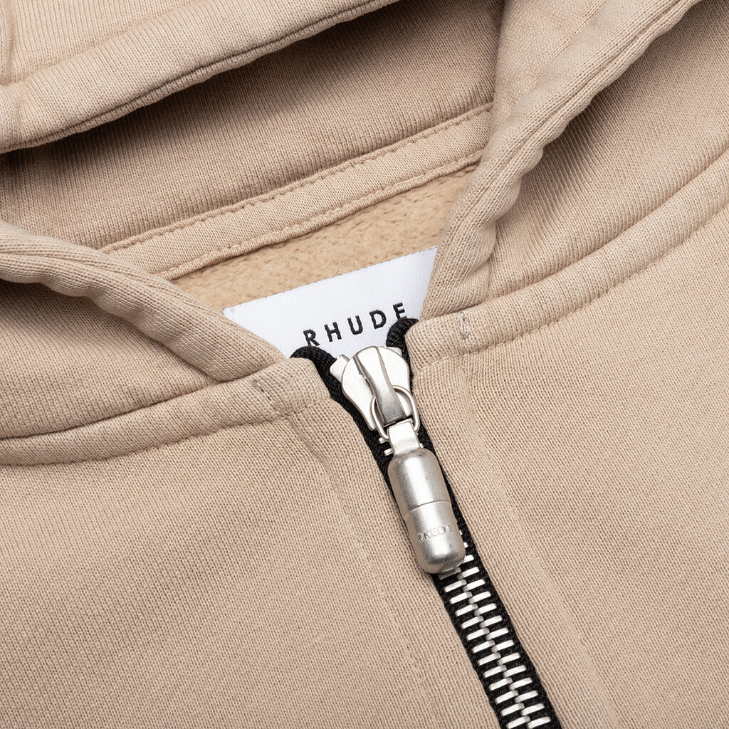 Zip Up Hoodie Sand