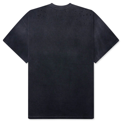 No Savior Tee Washed Black