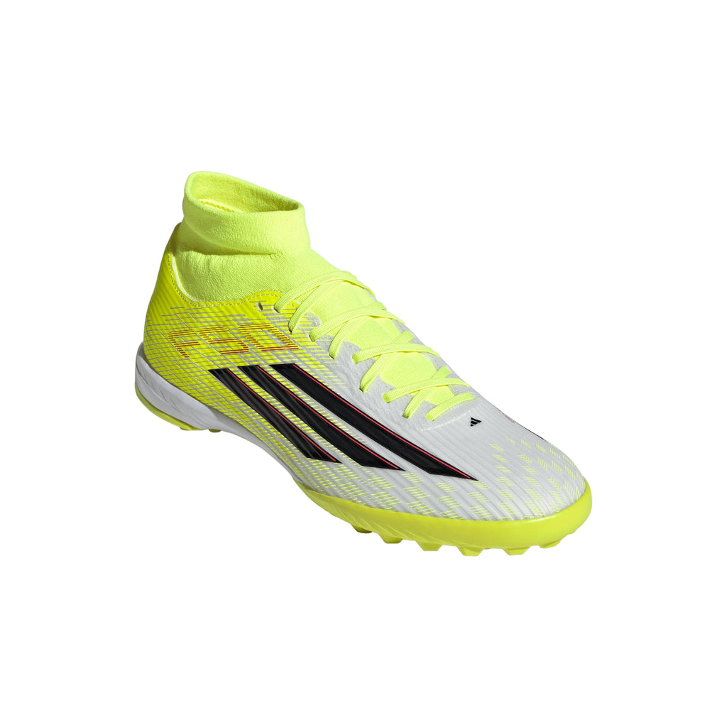 adidas F50 League Mid Cut TF Turf Mens Soccer Cleats Yellow Black Red
