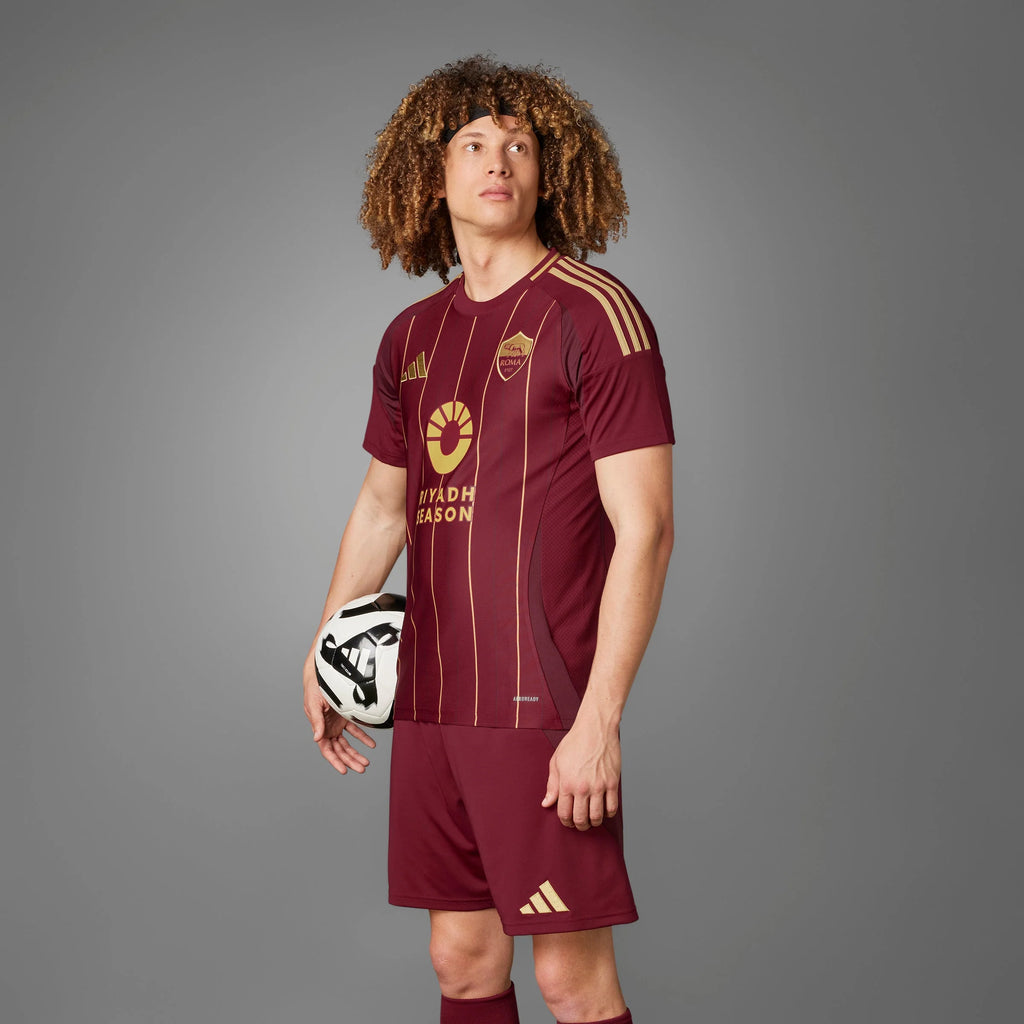adidas Mens AS Roma Home Jersey 24 25