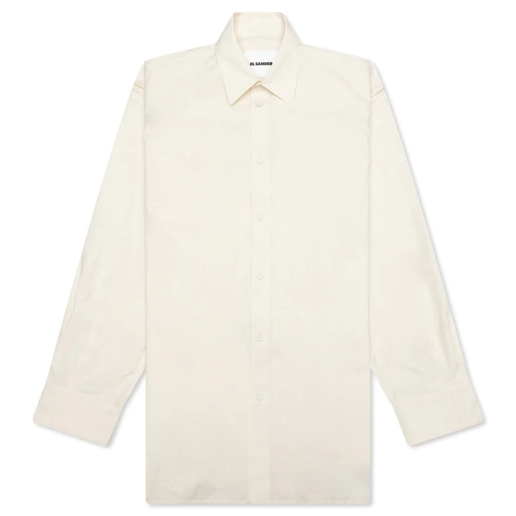 Layered Jewel Detail Shirt Coconut