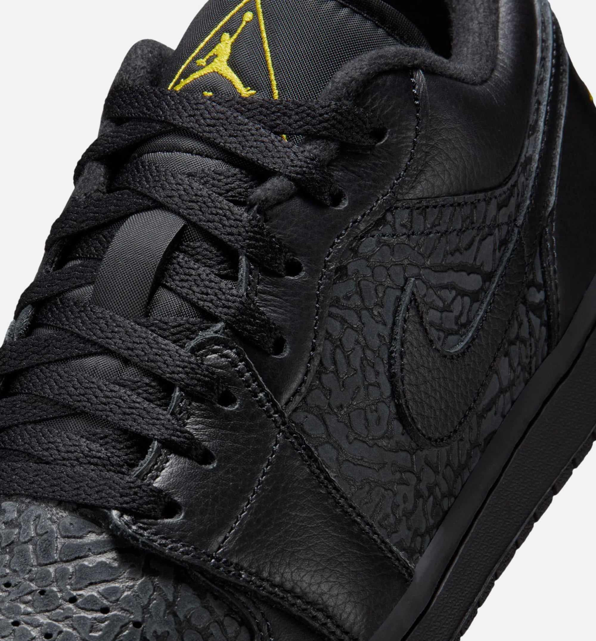 Air Jordan 1 Low SE Mens Lifestyle Shoe Black Anthracite Tour Yellow