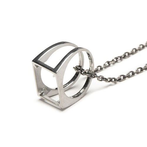 Ring Necklace Silver