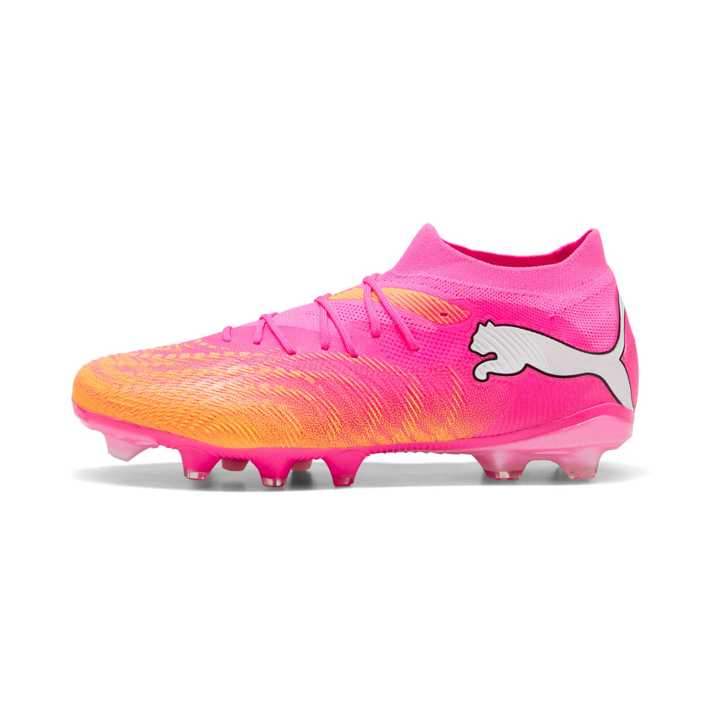 PUMA Future 9 Match FG AG Firm Ground Artificial Ground Mens Soccer Cleats Pink Aqua White