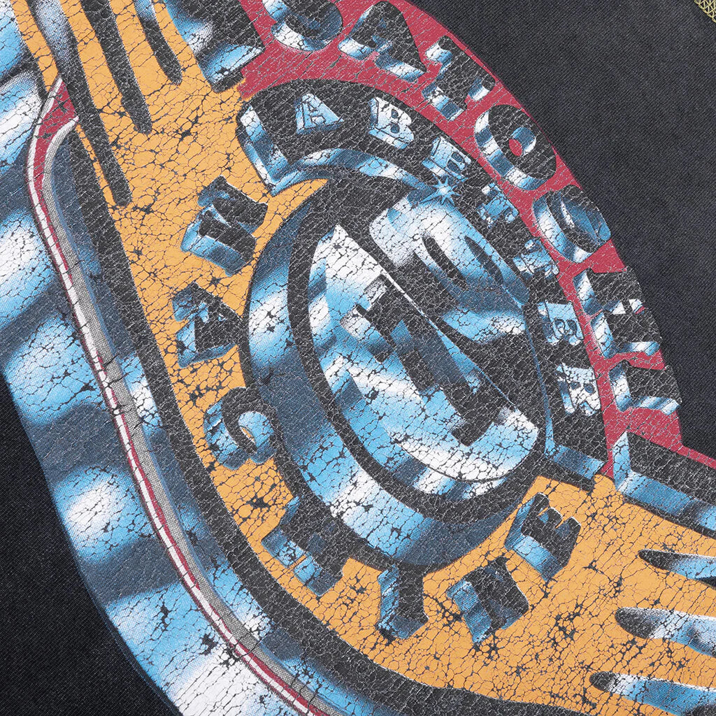 Where Theres Smoke Theres Fire Tee Vintage Black