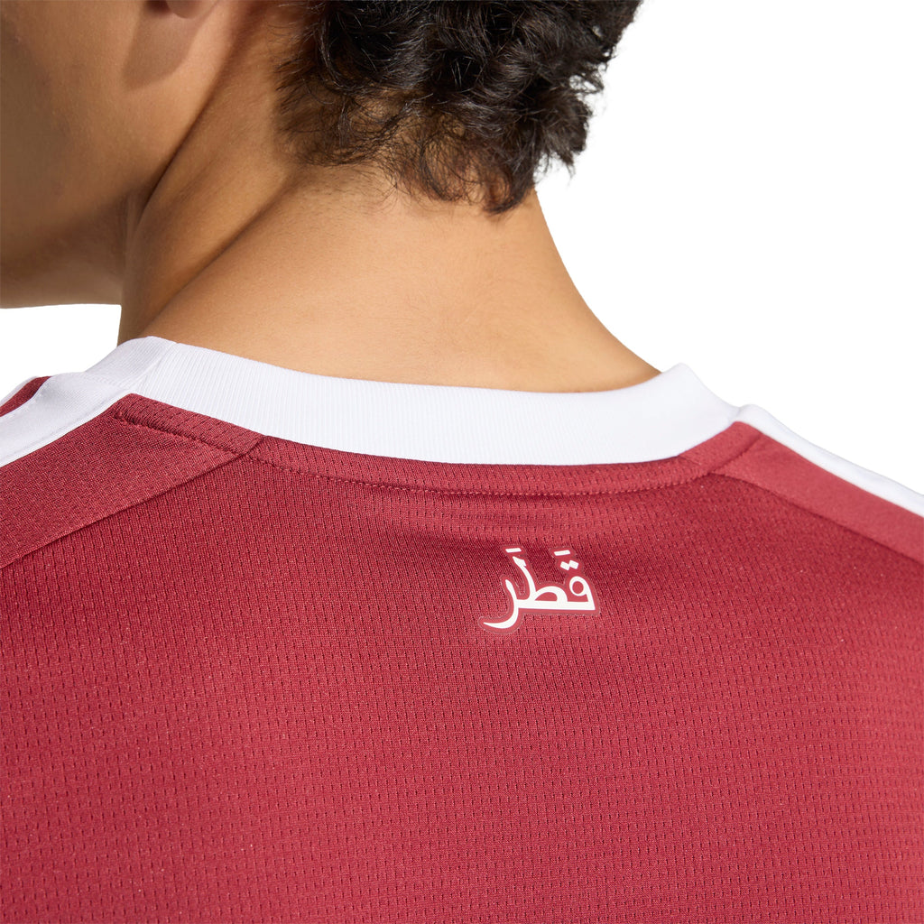 adidas Qatar Home Mens Soccer Jersey 2026 Maroon