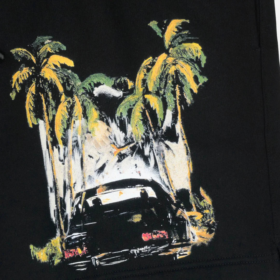 RtA Clyde Shorts - Car Rebel Black