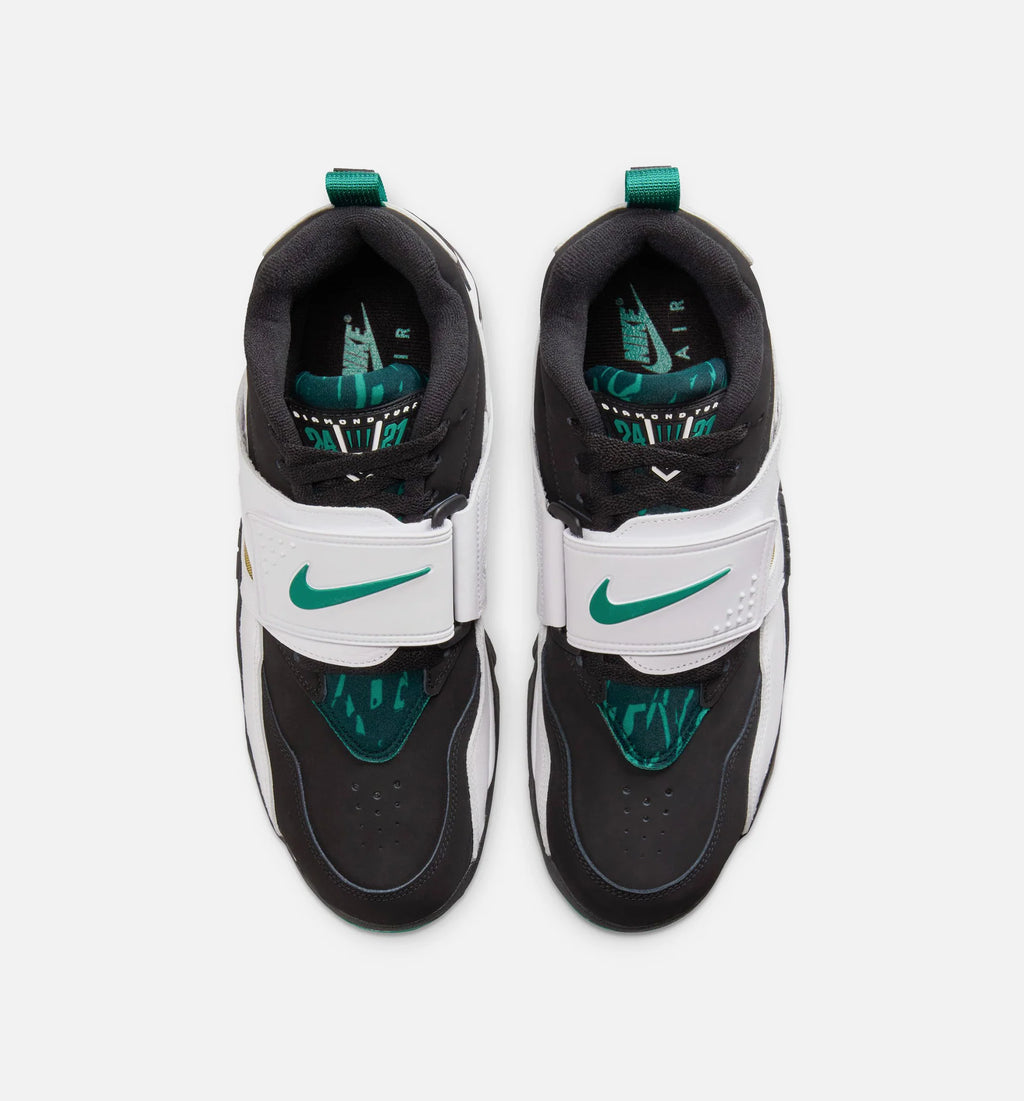 Air Diamond Turf 93 Mens Lifestyle Shoe Black Mystic Green White Golden Tussah