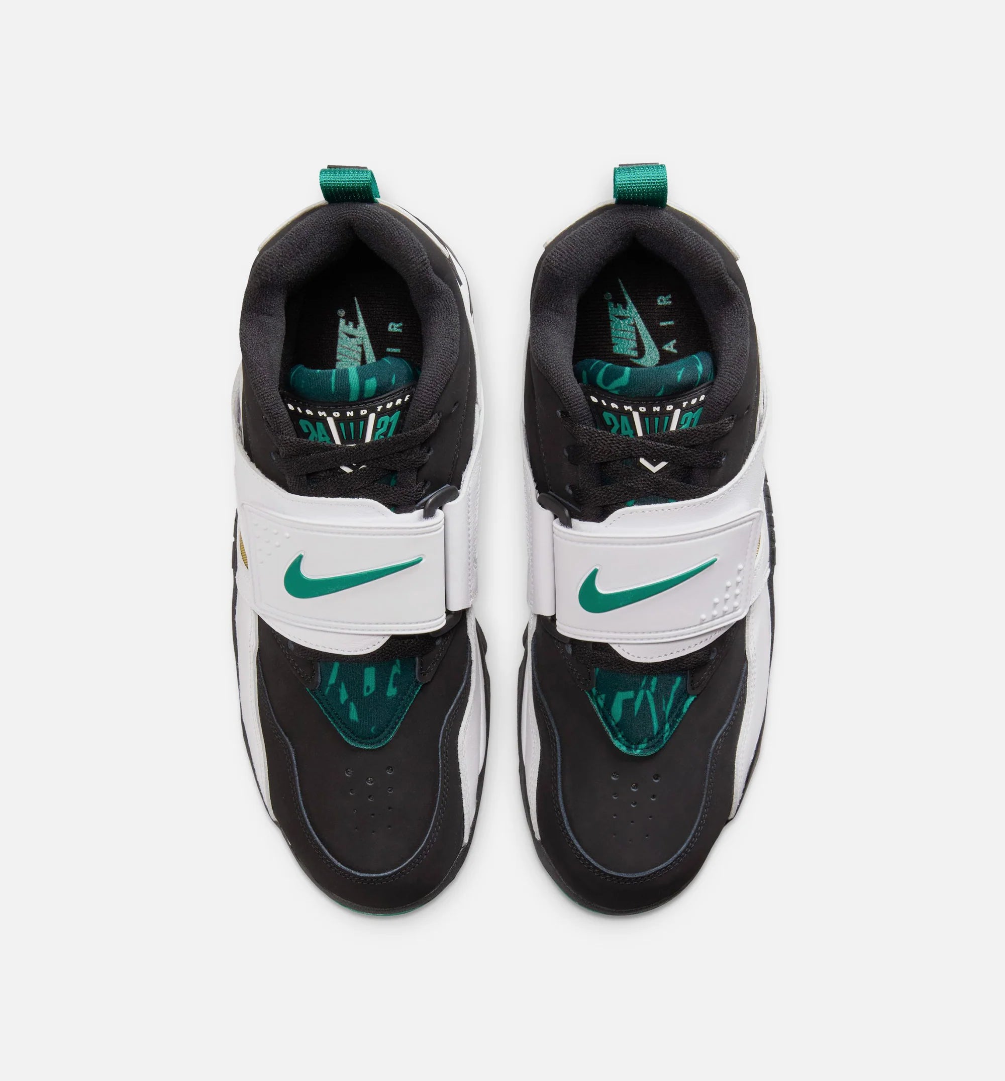 Air Diamond Turf 93 Mens Lifestyle Shoe Black Mystic Green White Golden Tussah