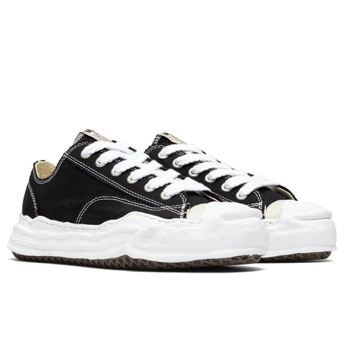 Hank Low OG Sole Toe Cap Canvas Sneaker Black