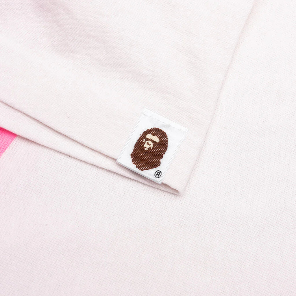 Saint M6 x Bape Handprint Genuine Nowhere Journey S S Tee White Pink