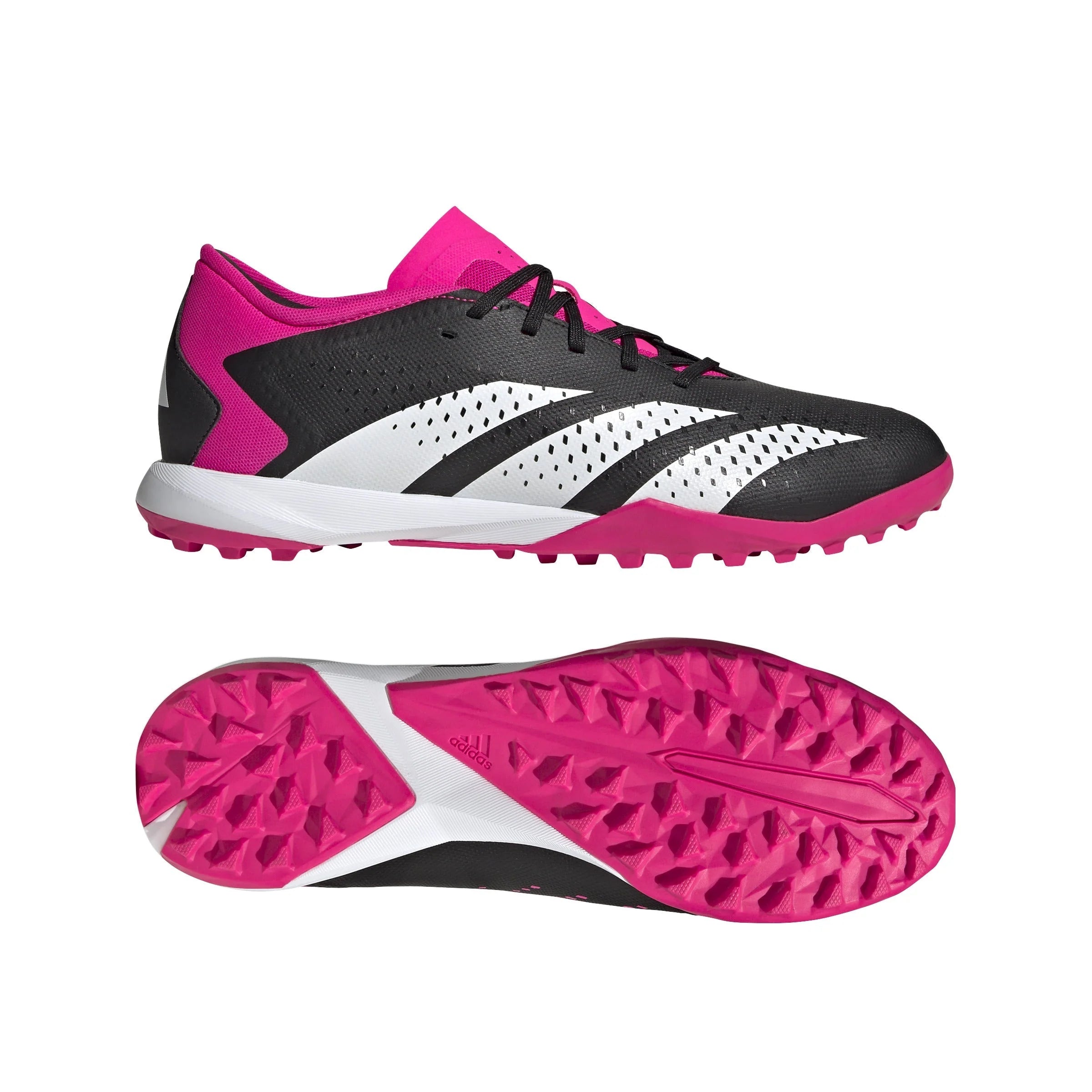 adidas Predator Accuracy3 TF Turf Shoes Black White Pink