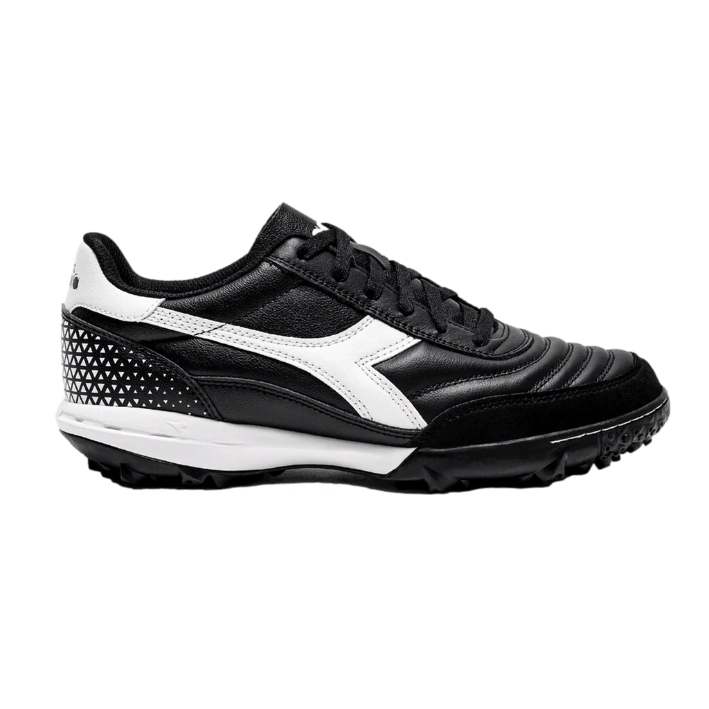 Diadora Calcetto GR LT TF Turf Football Boots Black White