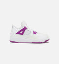 Air Jordan 4 Retro Hyper Violet Preschool Lifestyle Shoe White Hyper Violet