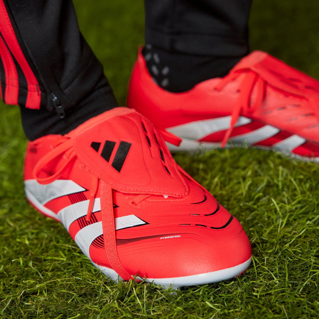 adidas Predator League Fold Over Tongue Firm Multi Ground Boots Red White