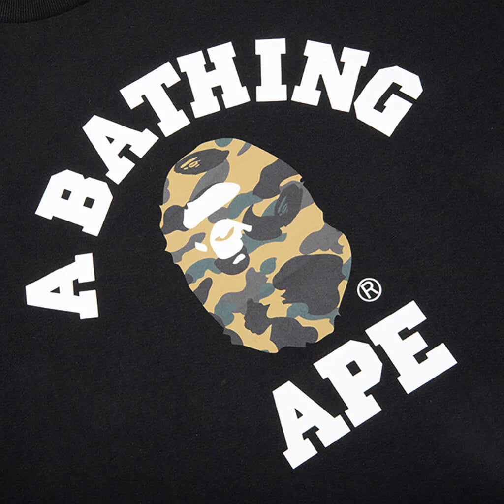 1st Camo College Tee Black Yellow