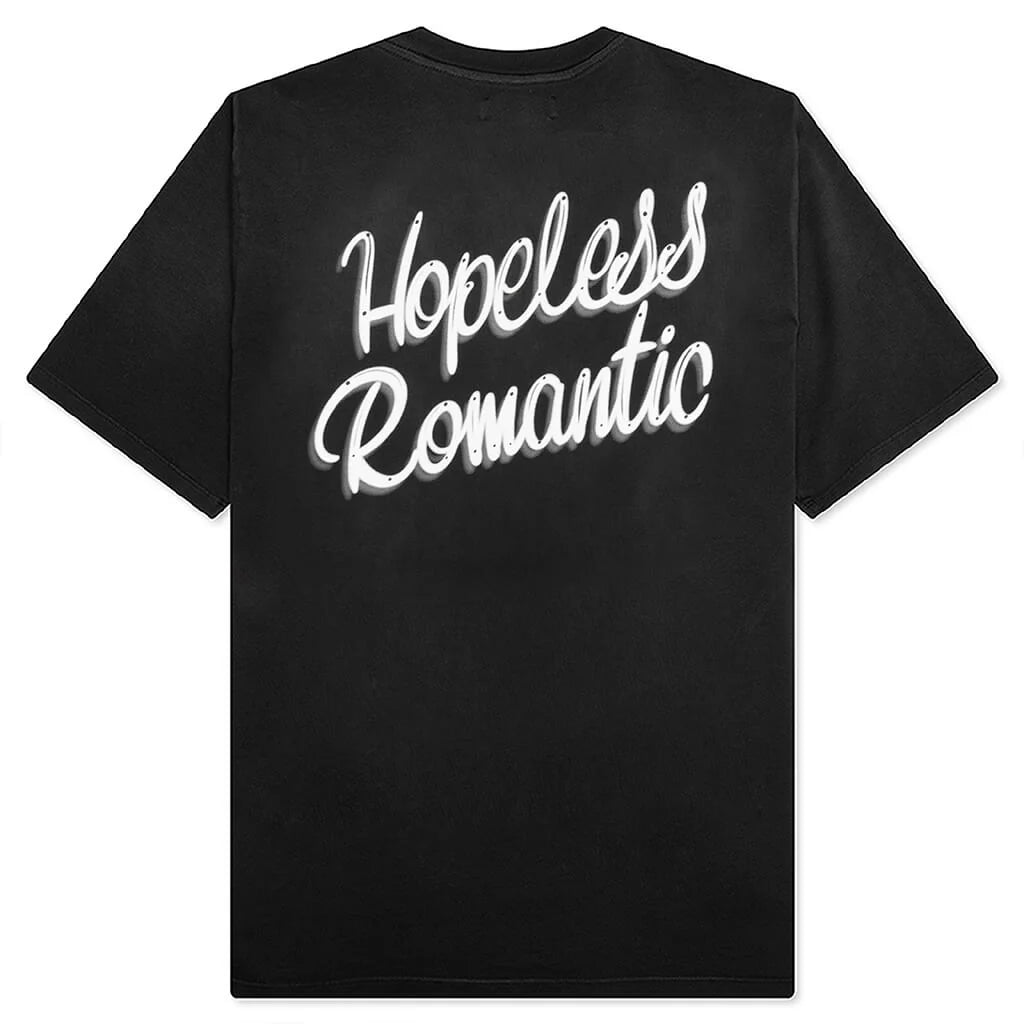 Hopeless Romantic Oversized Tee Black