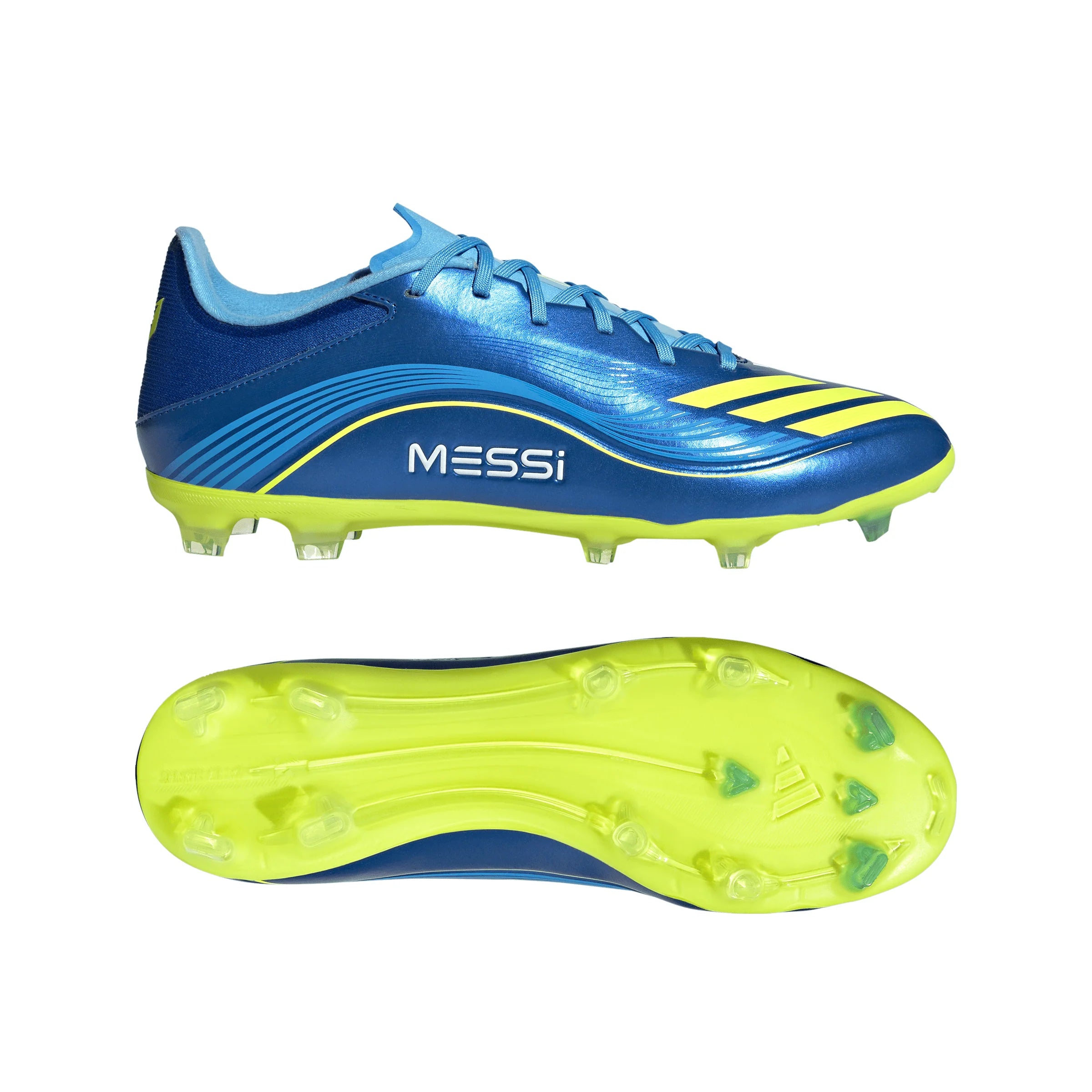 adidas F50 Messi League FG MG Mens Soccer Cleats Royal Blue Yellow Blue