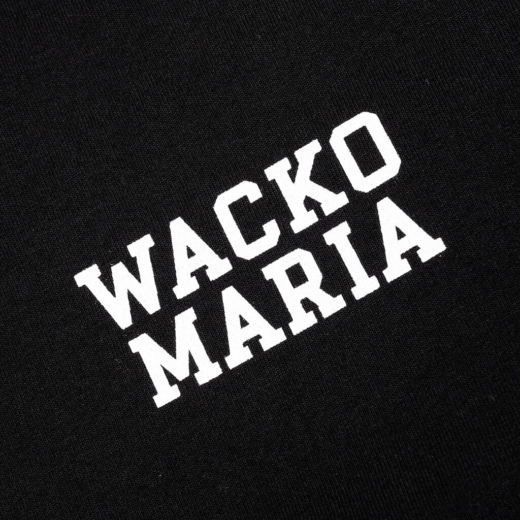 Washed Heavyweight Crewneck T Shirt Type 5 Black