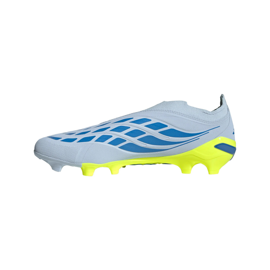 adidas Predator League Laceless FG Firm Ground Mens Soccer Cleats Sky Blue Yellow