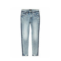 Purple Skinny Shadow Seam Denim - Medium Indigo