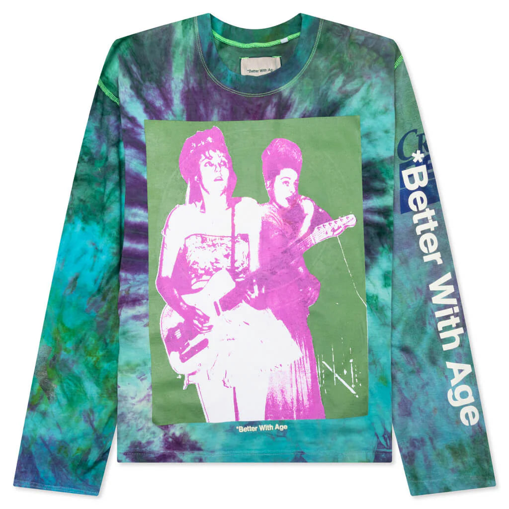 Encore Tie Dye Reversible L S Tee Multi