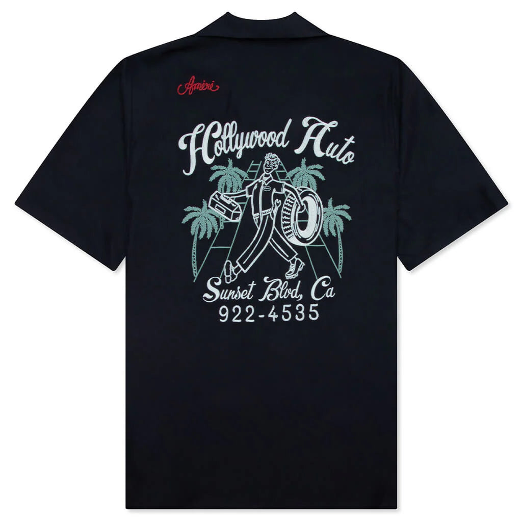 Hollywood Auto Bowling Shirt Black