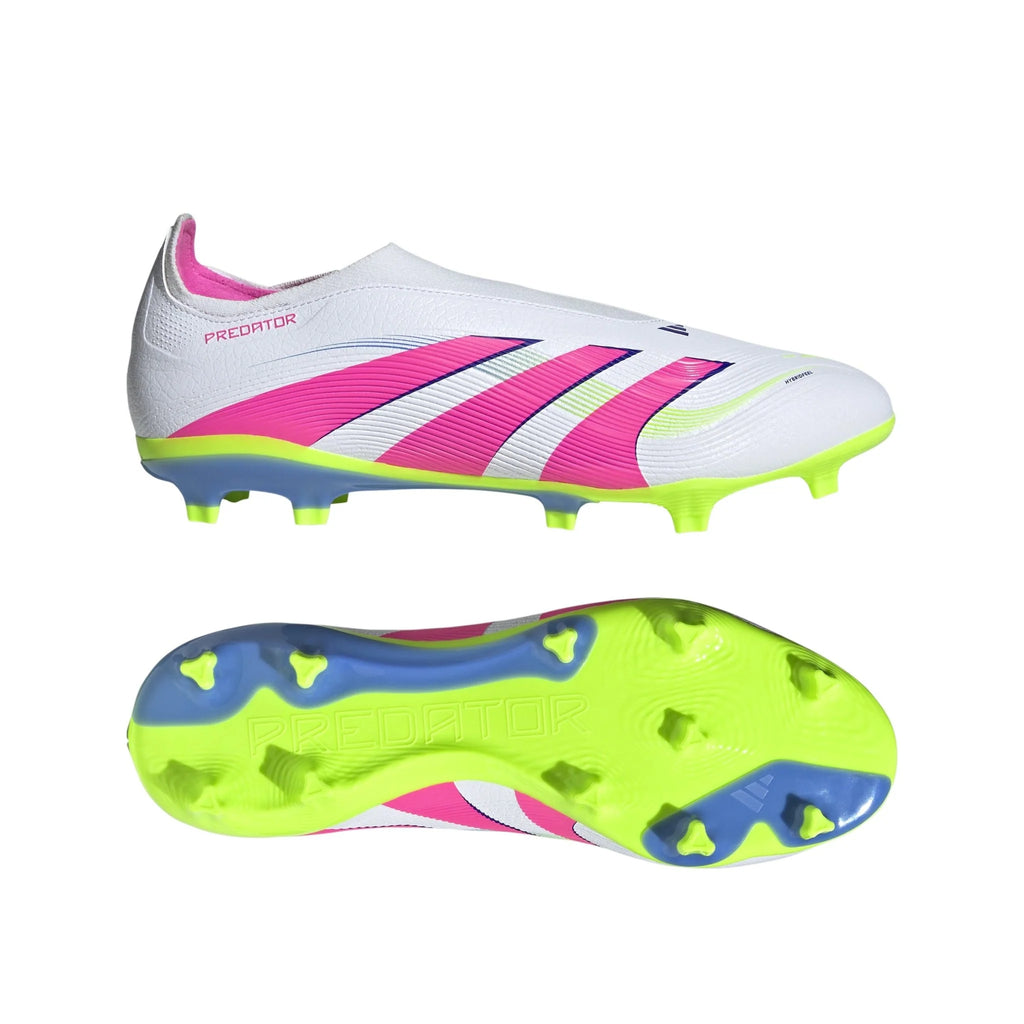 adidas Predator League Laceless Firm Multi Ground Boots White Pink