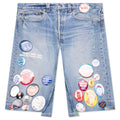 Campaign Triple Wide Long Denim Short Indigo