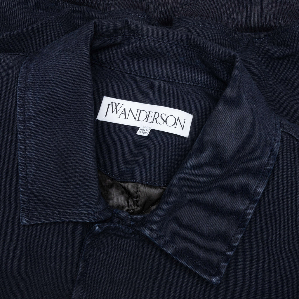 Cotton Canvas Blouson Navy