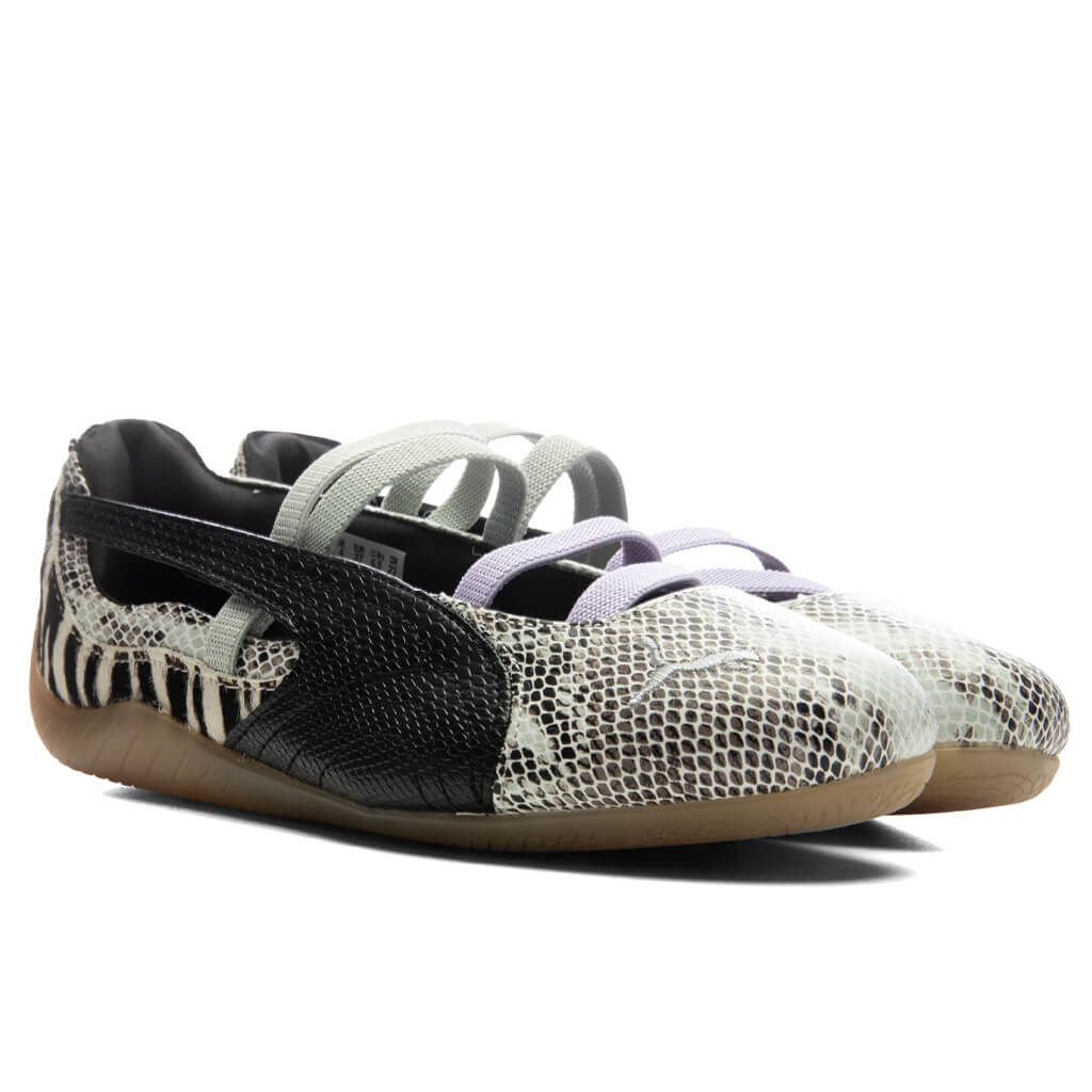 Womens Speedcat Ballet Mixed Feel PUMA Black Cashew Brown Light Lavender
