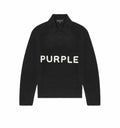 Purple Embroidered PO Sweater - Black Beauty
