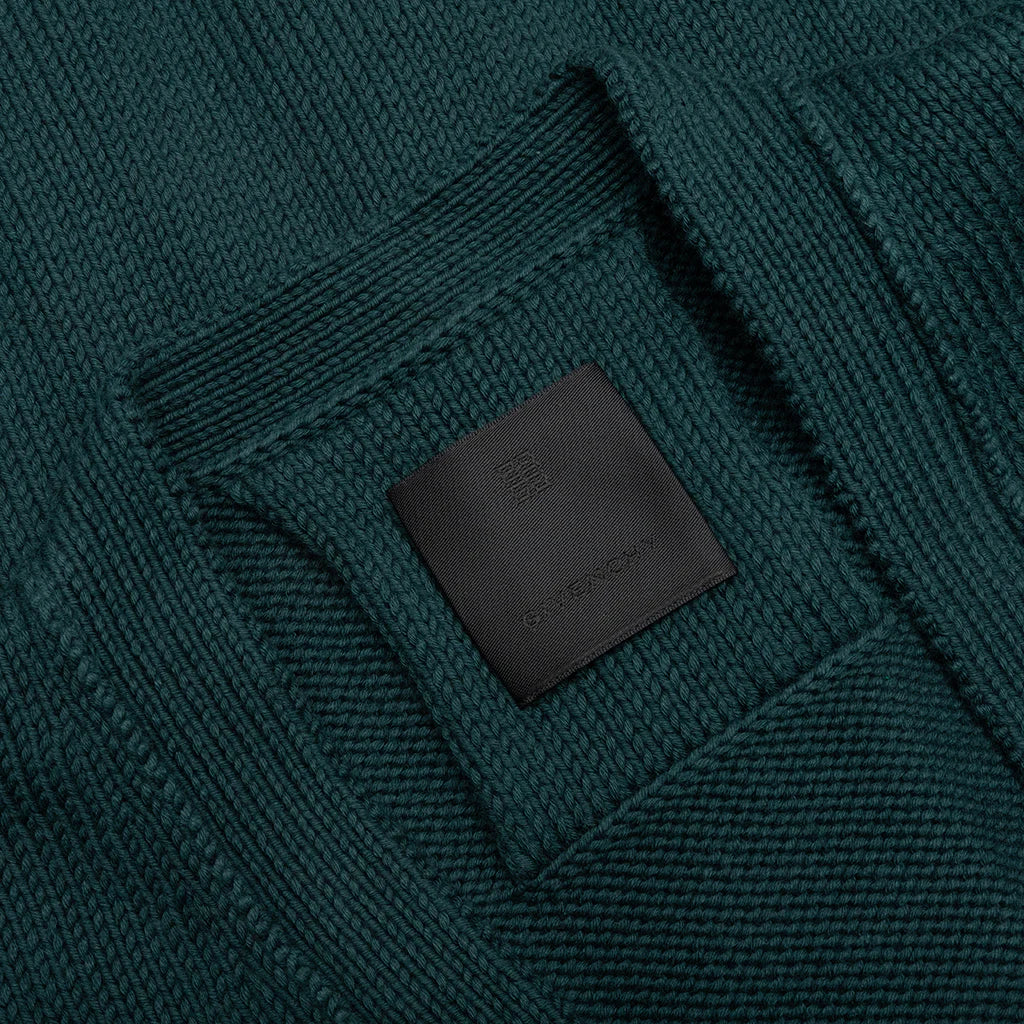 Cotton College Cardigan Fir Green