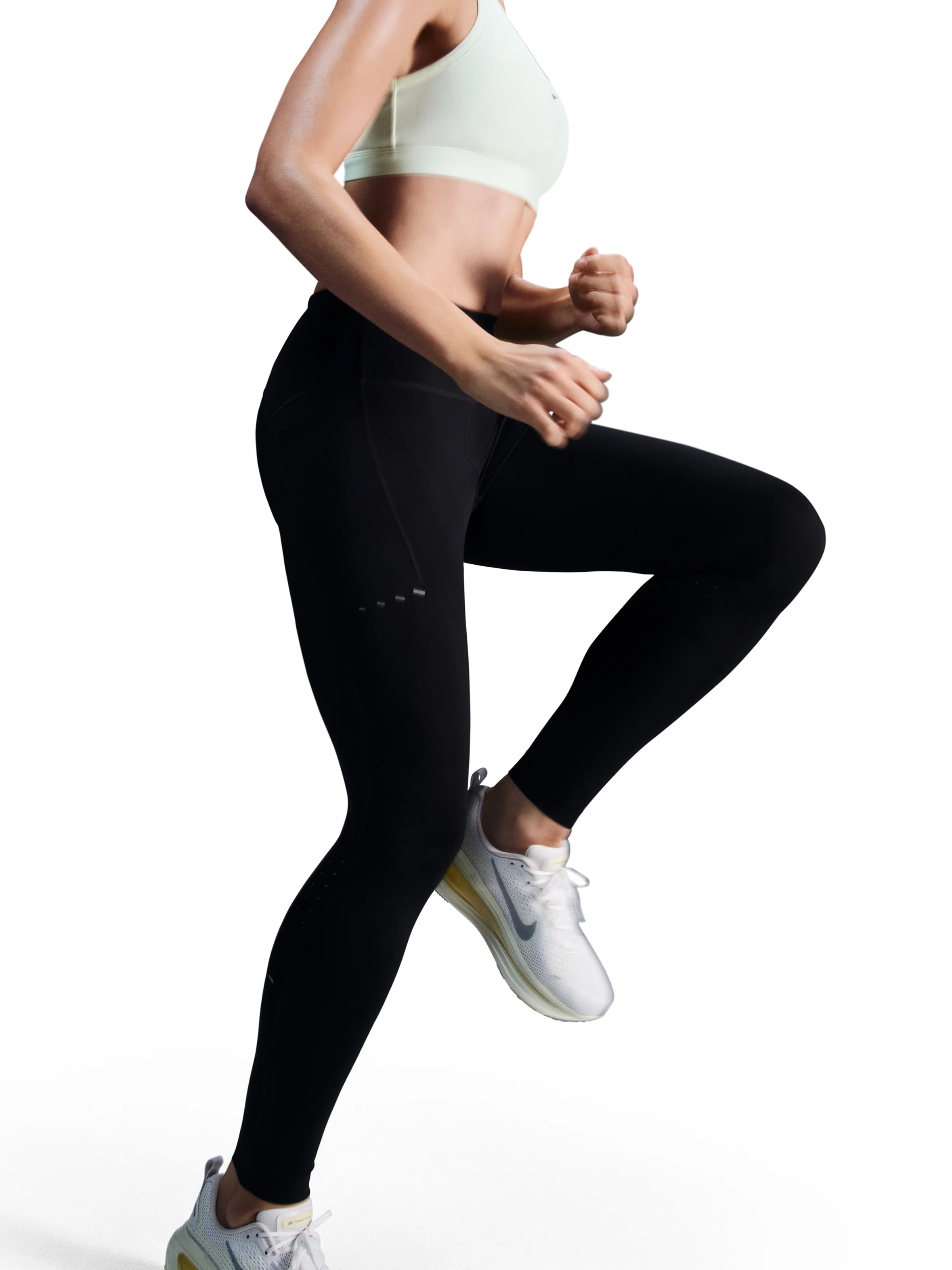 Nike Womens Swift High Waisted 7 8 Running Leggings with Pockets