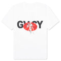 GVCY Floral Printed Crewneck T Shirt White