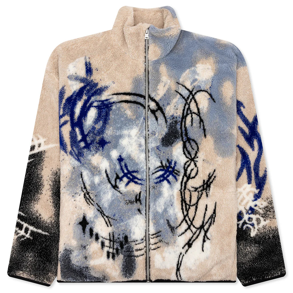 Teddy Jacquard Jacket Beige