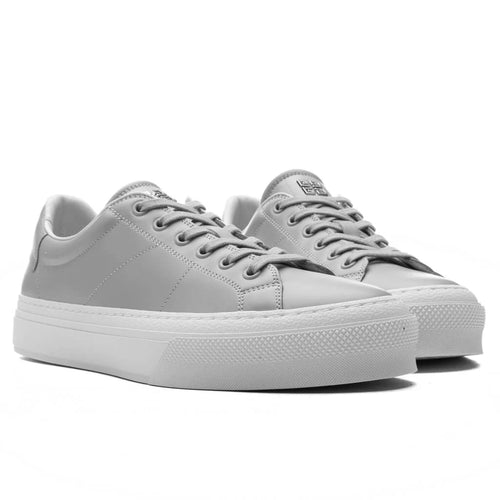 City Sport Sneakers in Leather Light Grey
