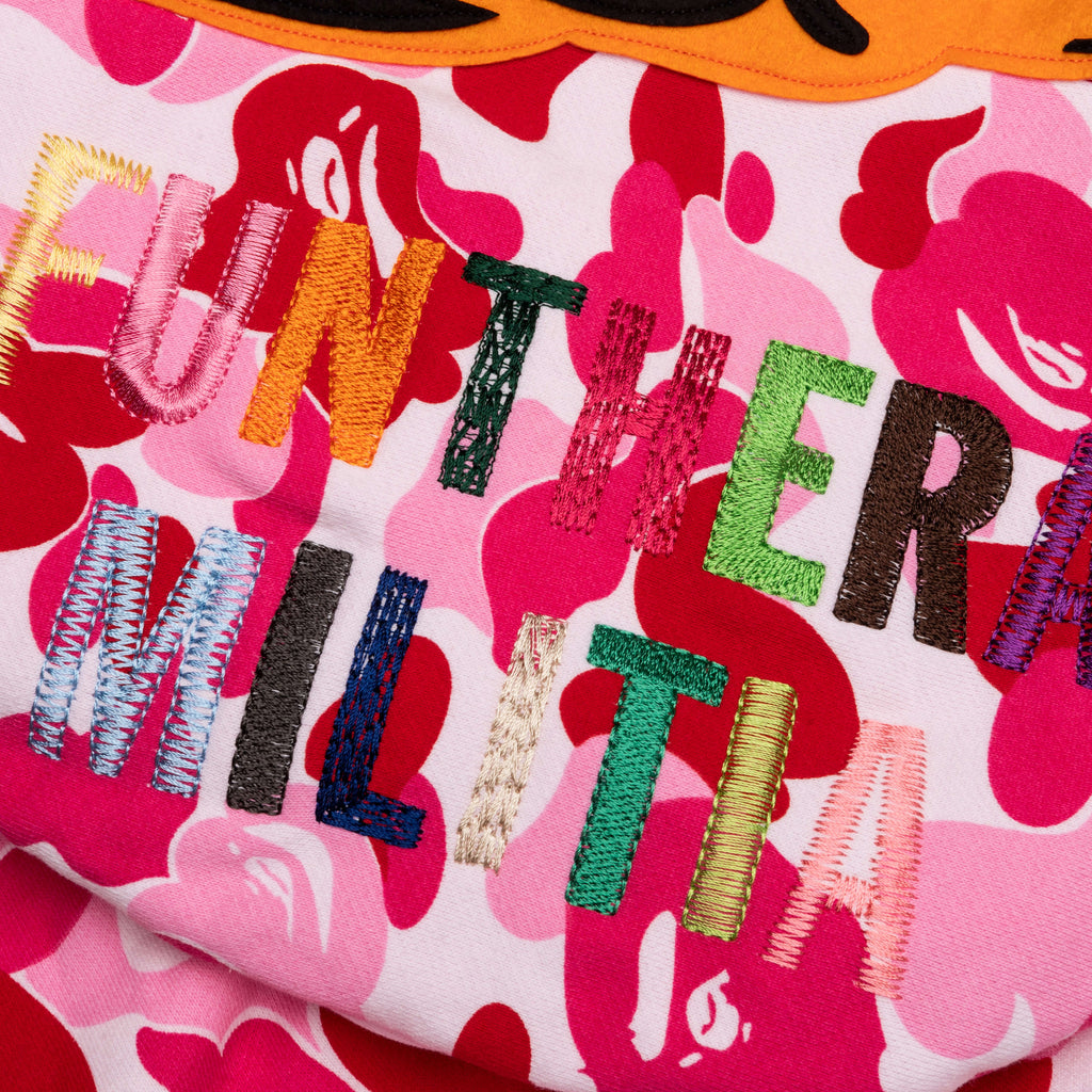 Abc Camo Tiger Full Zip Hoodie Pink